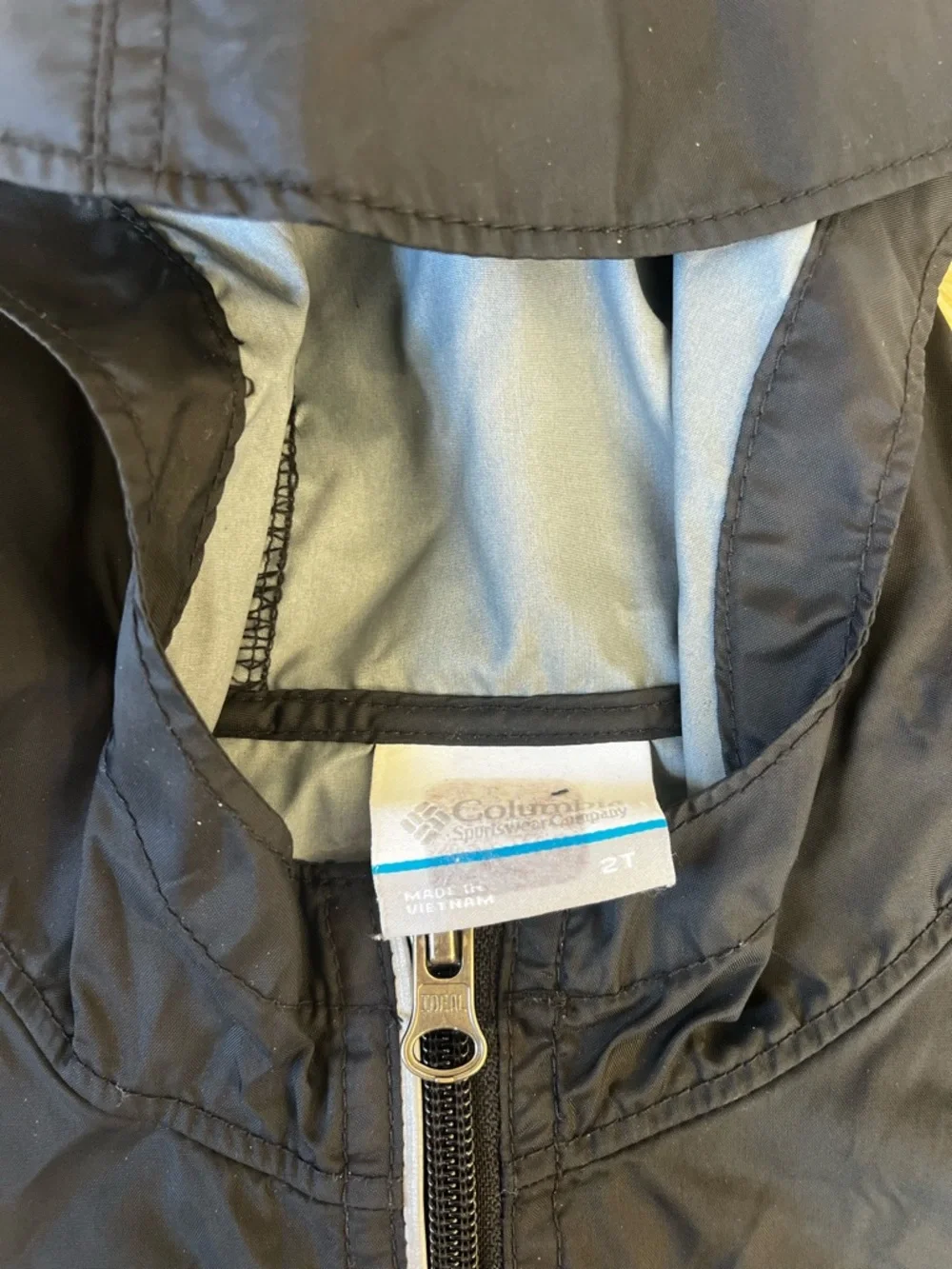 Columbia Kids Black Hooded Raincoat